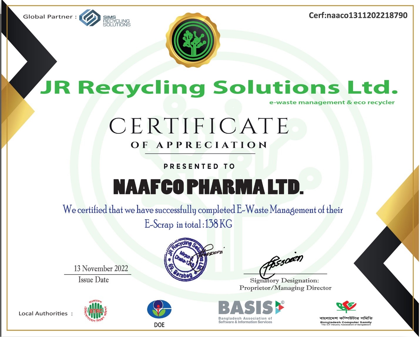 Reducing our e-waste by segregating and separating the e-scraps